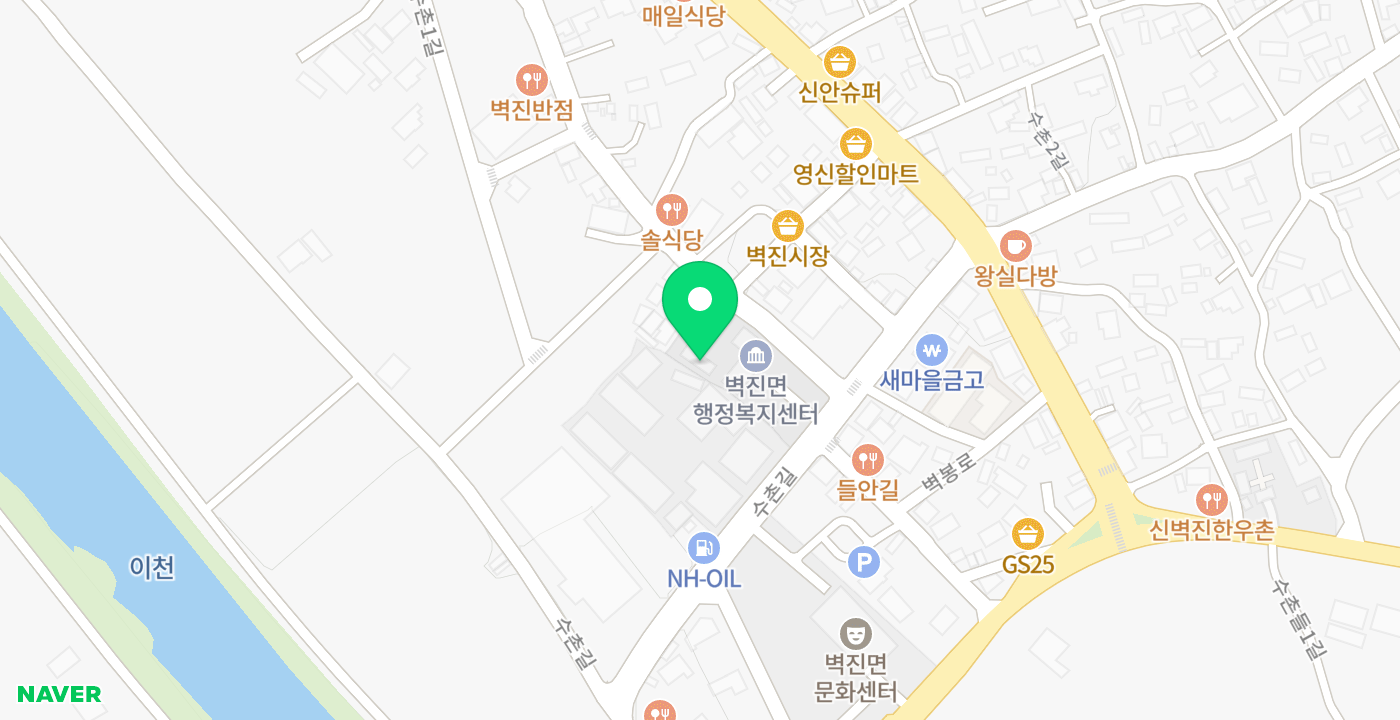 벽진면 행정복지센터 위치 지도