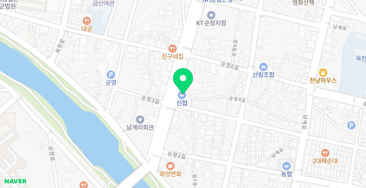 순창 신협 위치 지도