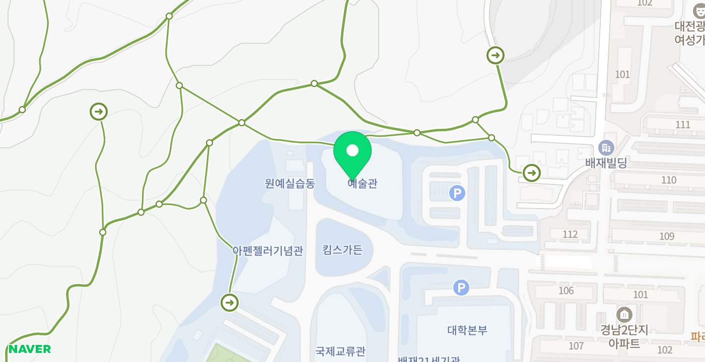배재대학교 위치 지도