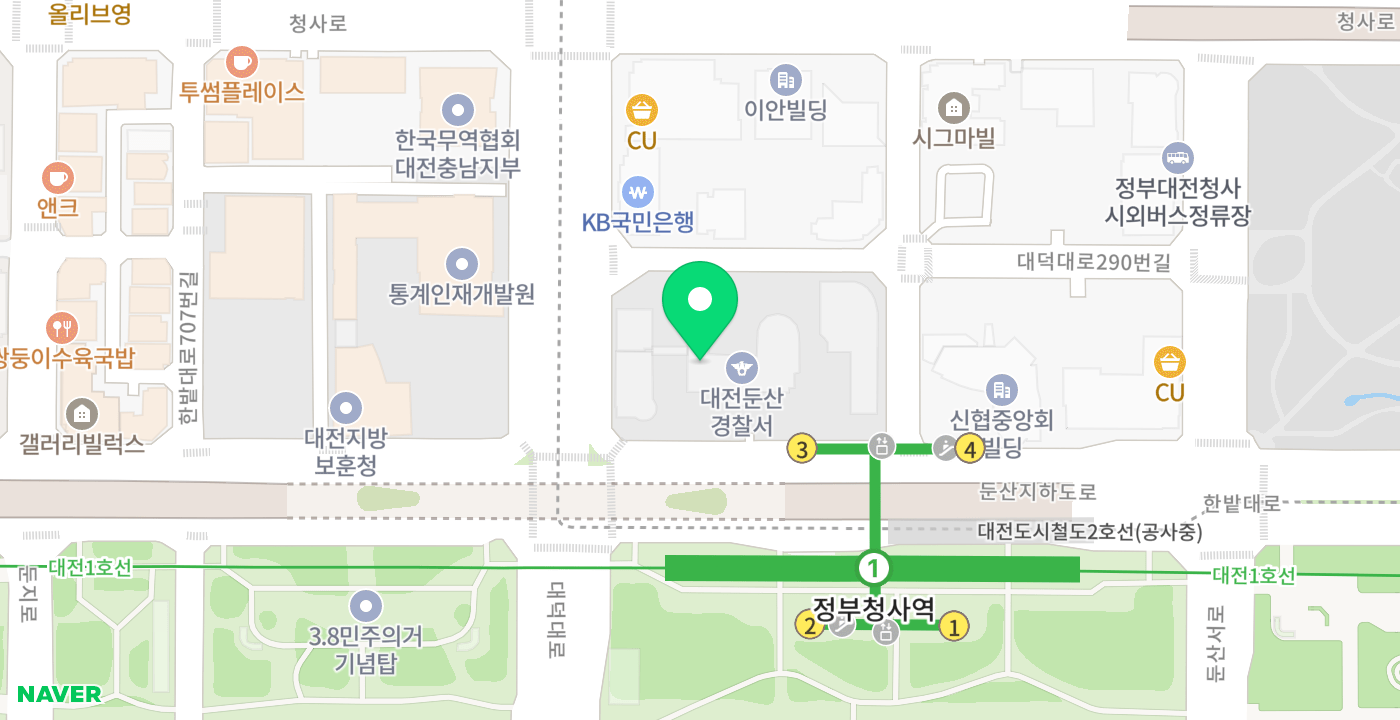 둔산경찰서 (둔산동) 위치 지도