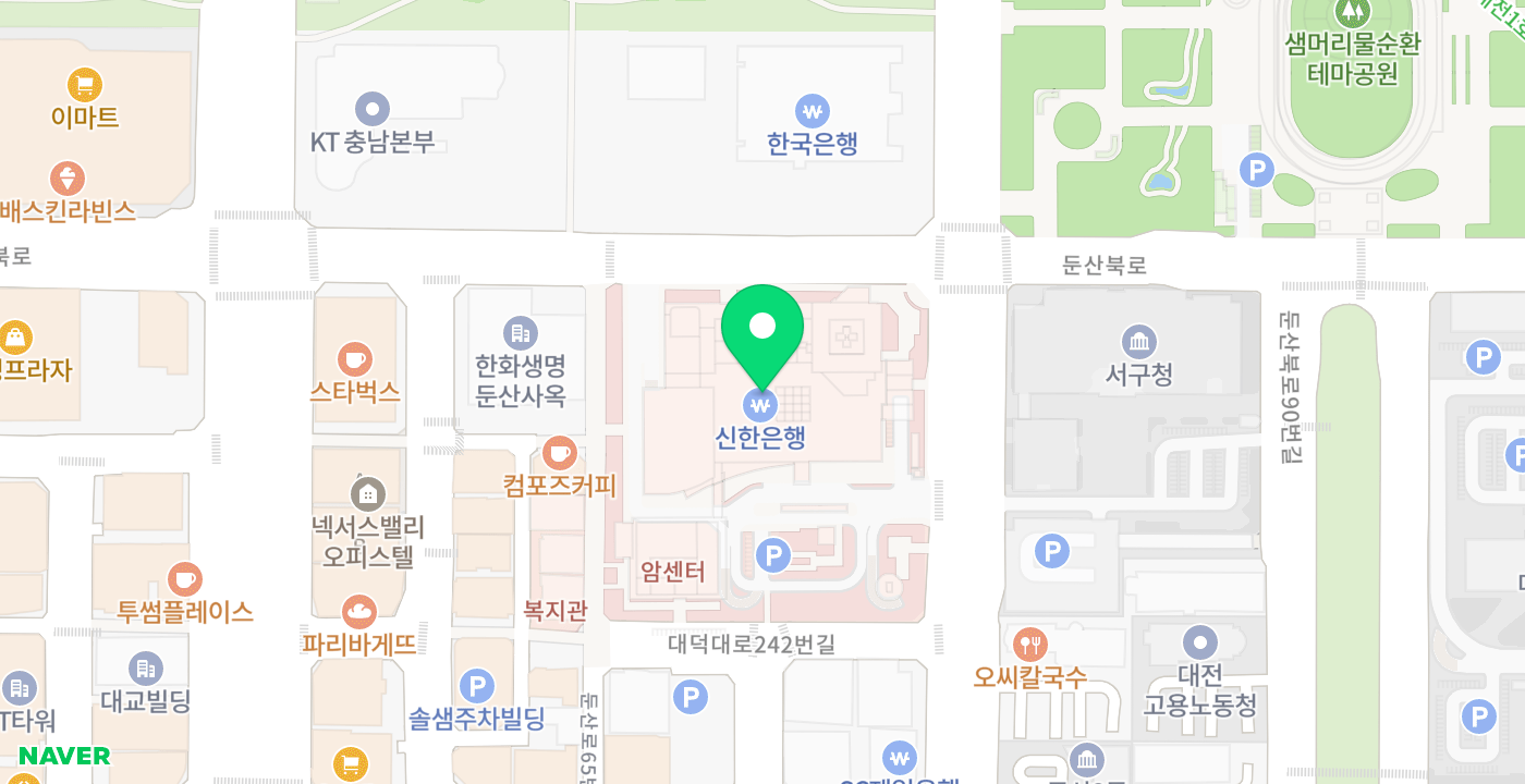 을지대학교병원 위치 지도