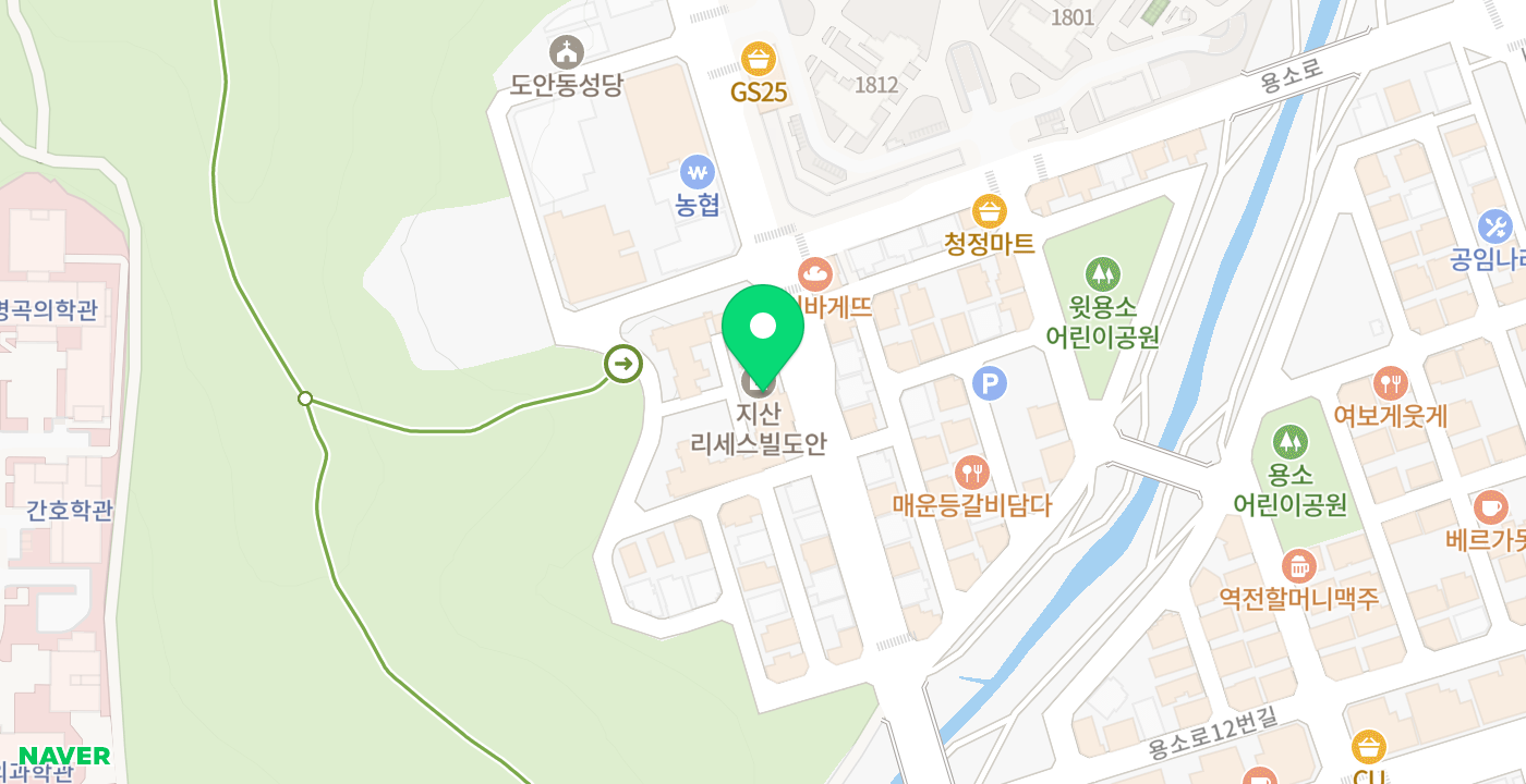 새마을금고(도안지점) 위치 지도