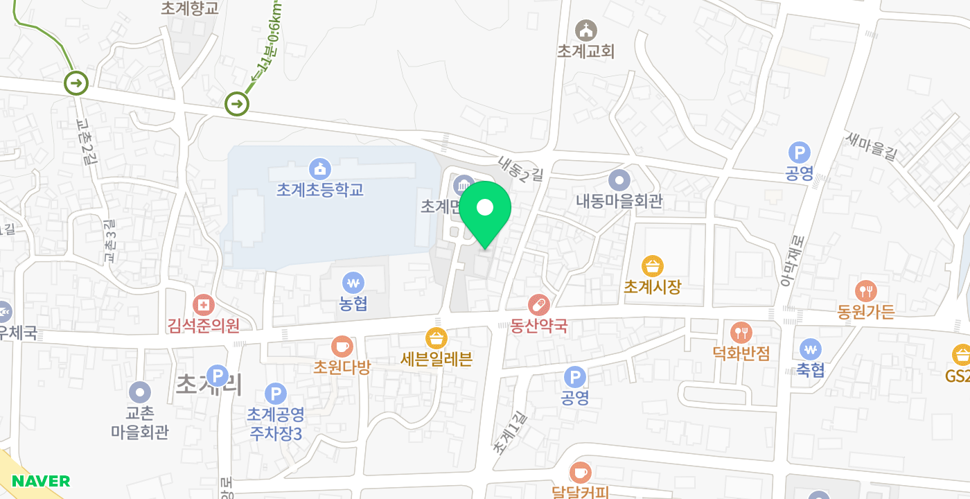초계면사무소 위치 지도