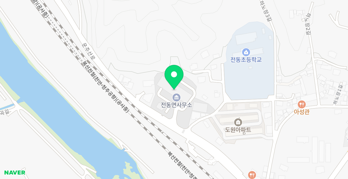 전동면 위치 지도