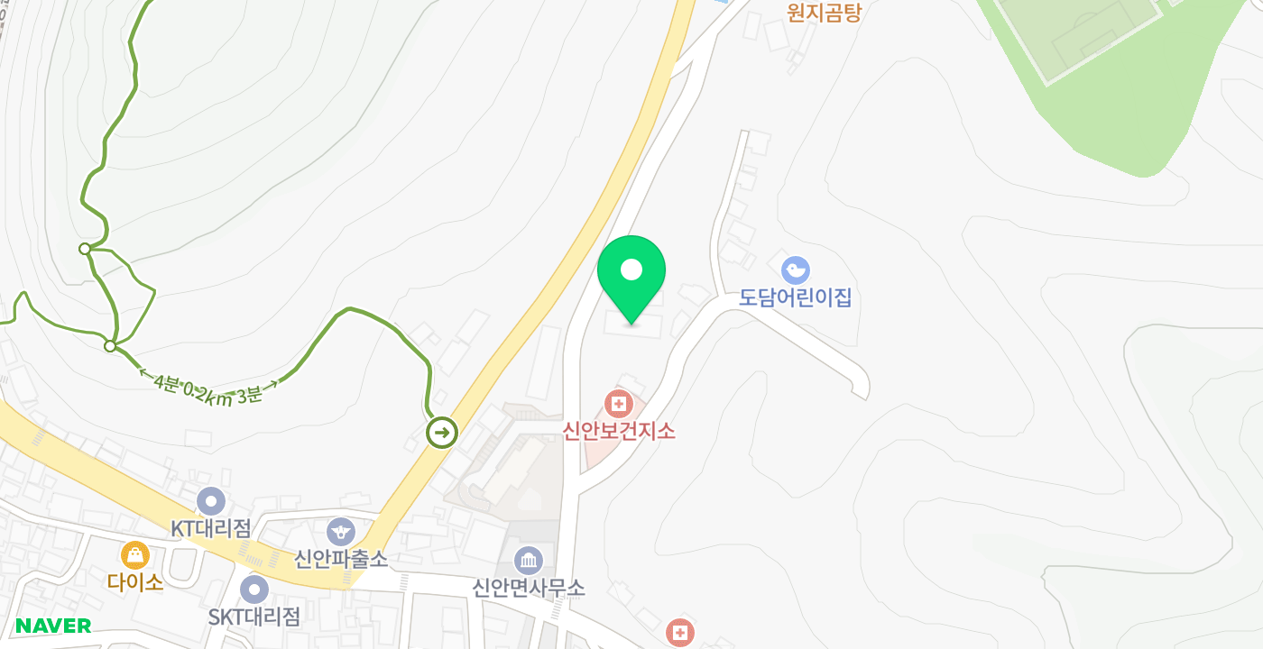 신안면 외부 위치 지도