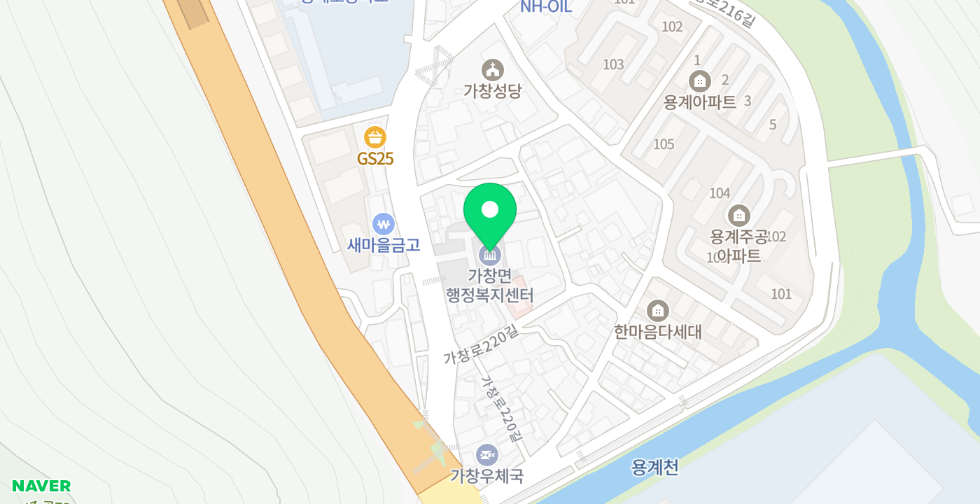 가창면사무소 위치 지도