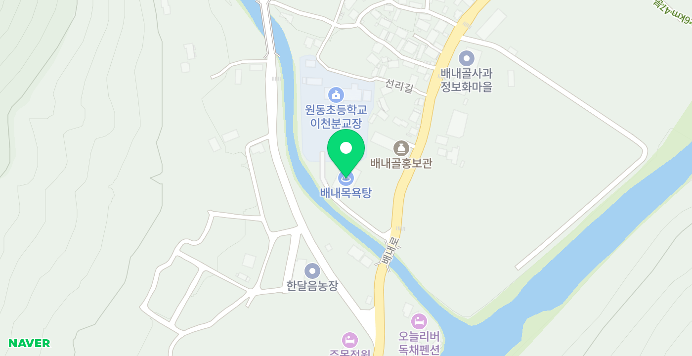 배내골홍보관 위치 지도