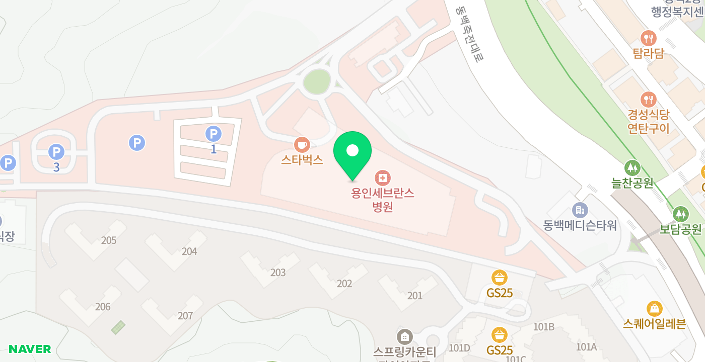 용인세브란스병원 위치 지도