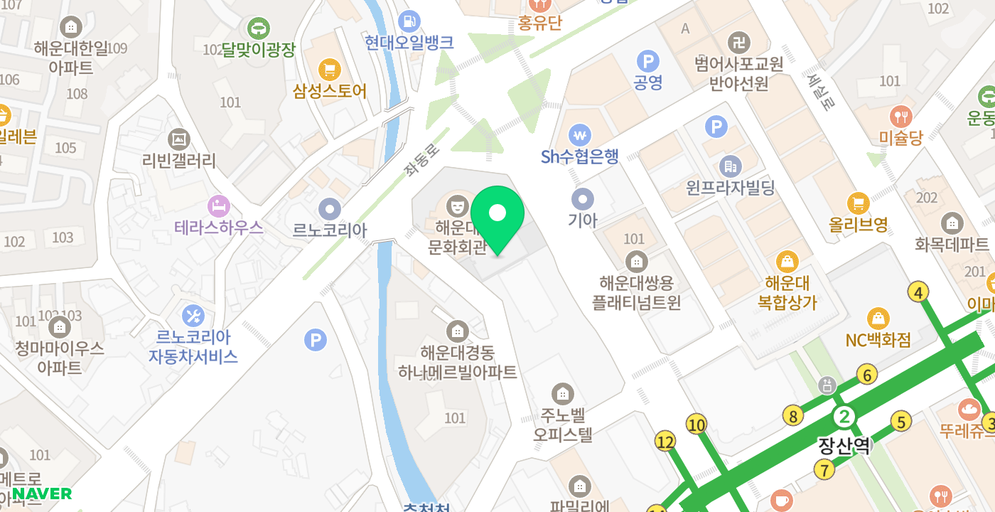 좌1동 행정복지센터 위치 지도