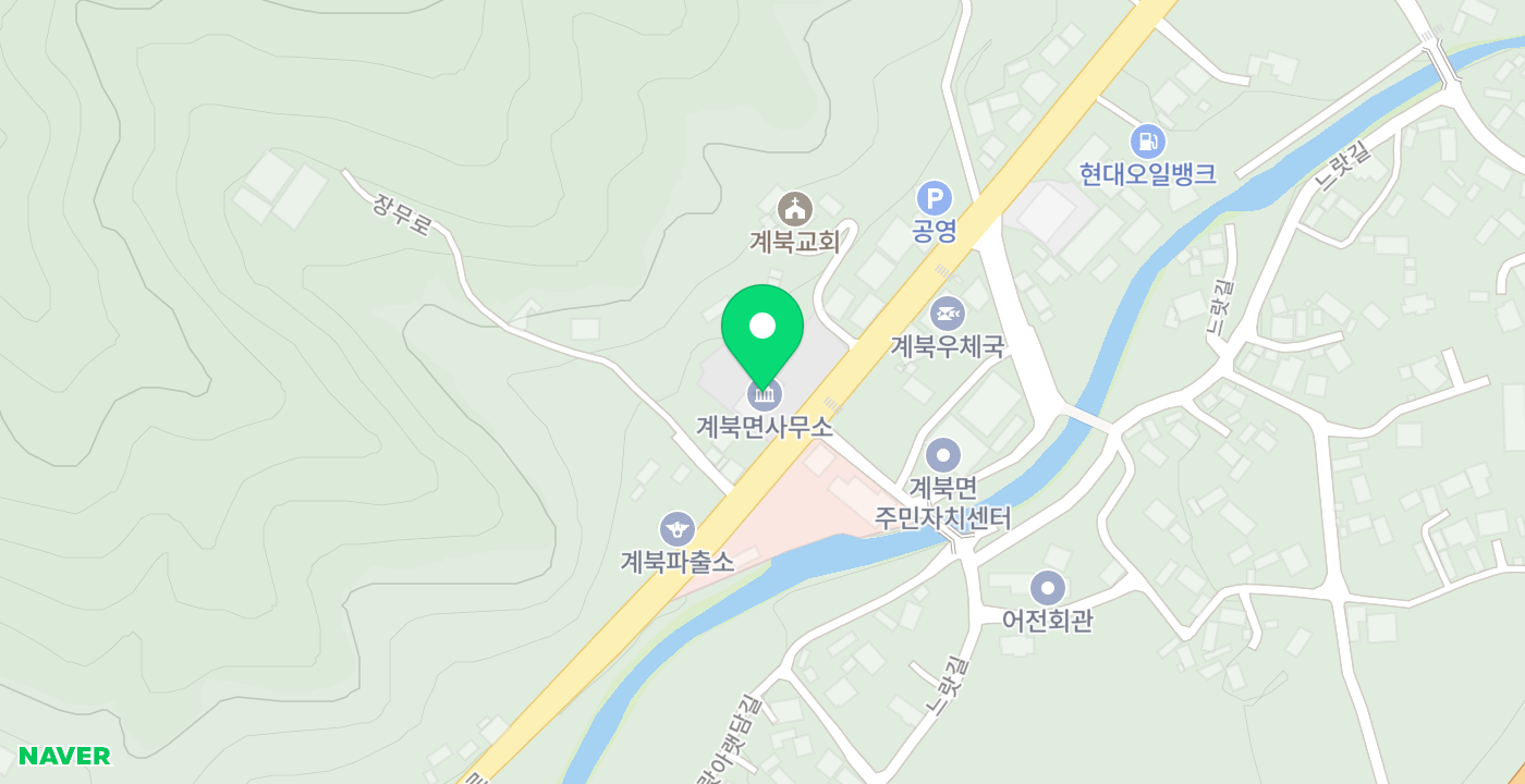 계북면사무소 위치 지도