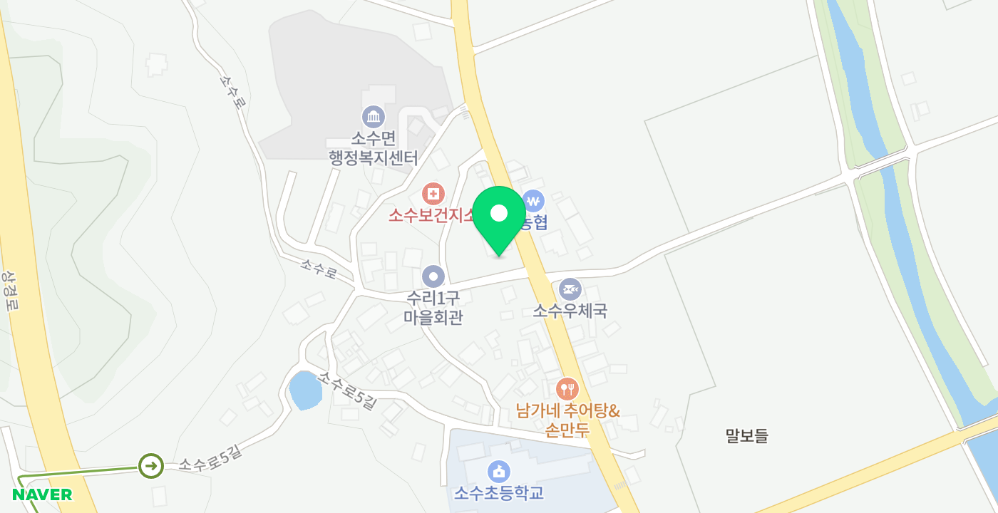 소수면사무소 위치 지도