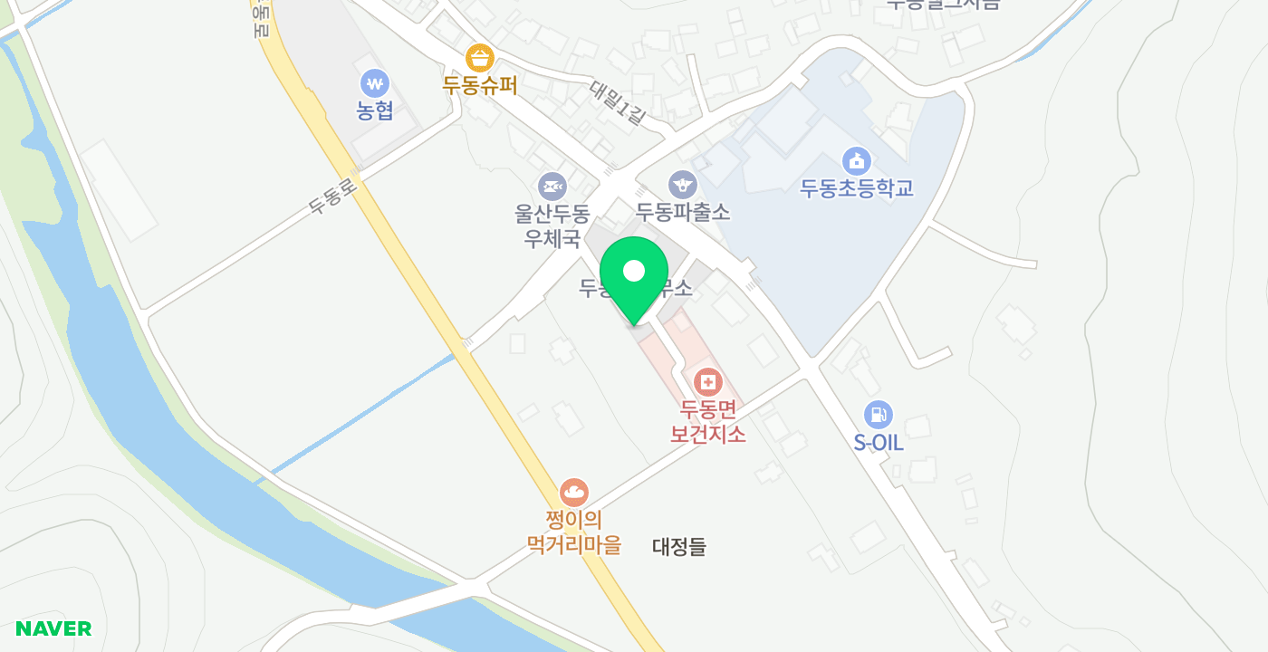 두동면 행정복지센터 위치 지도