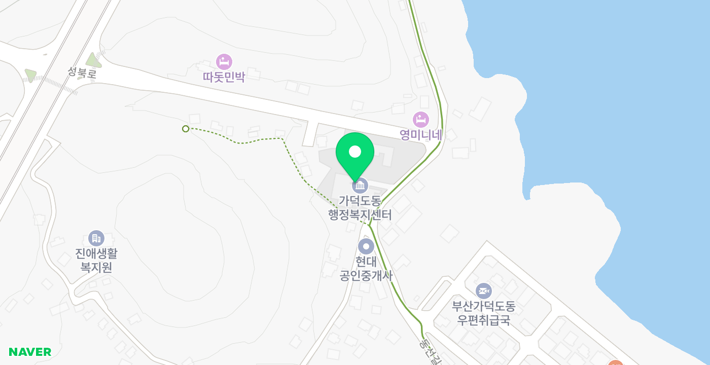 가덕도동행정복지센터 위치 지도