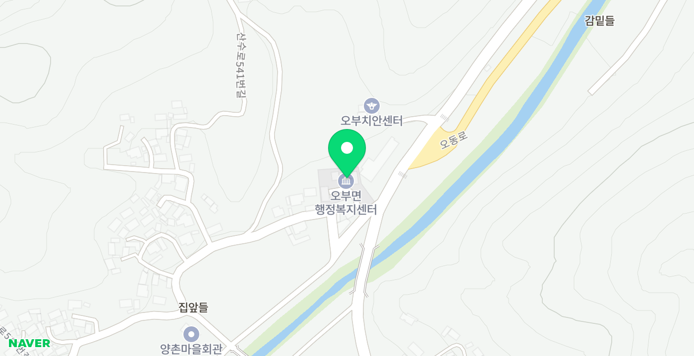 오부면 위치 지도
