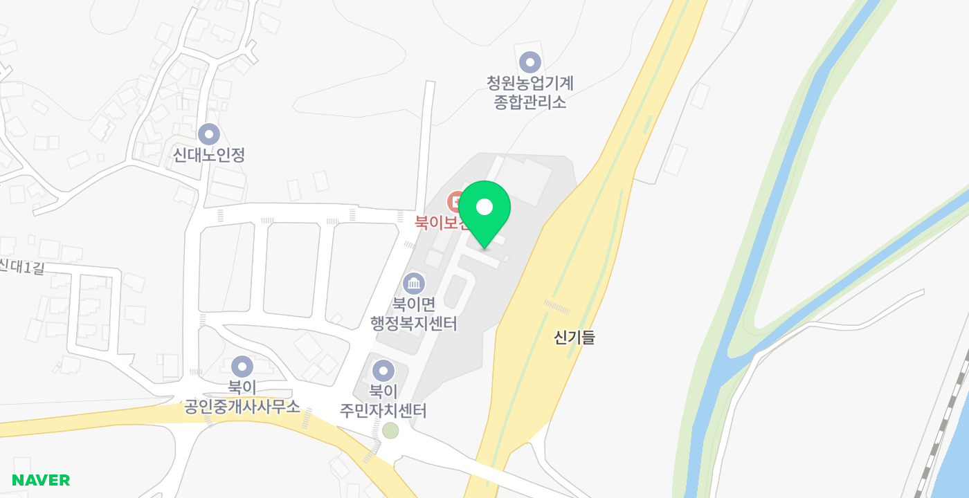 북이면행정복지센터 위치 지도
