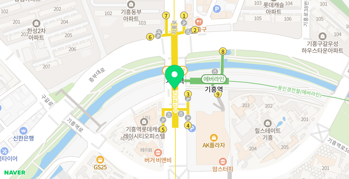기흥역 위치 지도