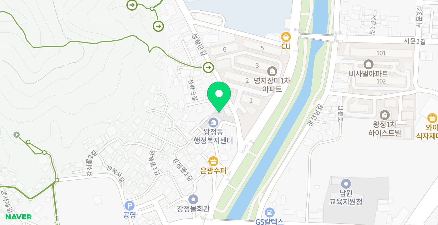 왕정동 위치 지도