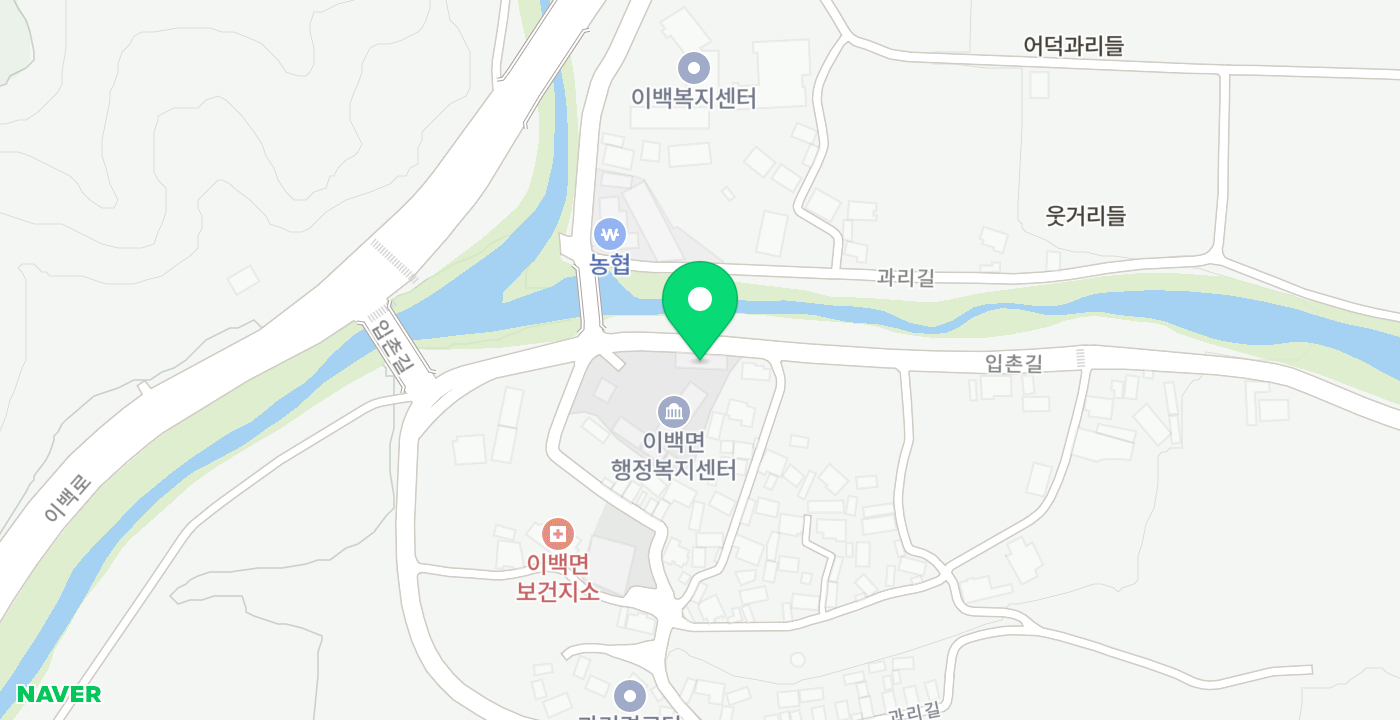 이백면 위치 지도