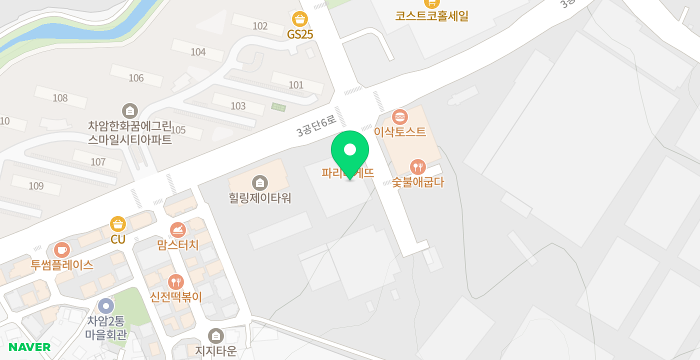 대전충남양돈농협차암지점 위치 지도