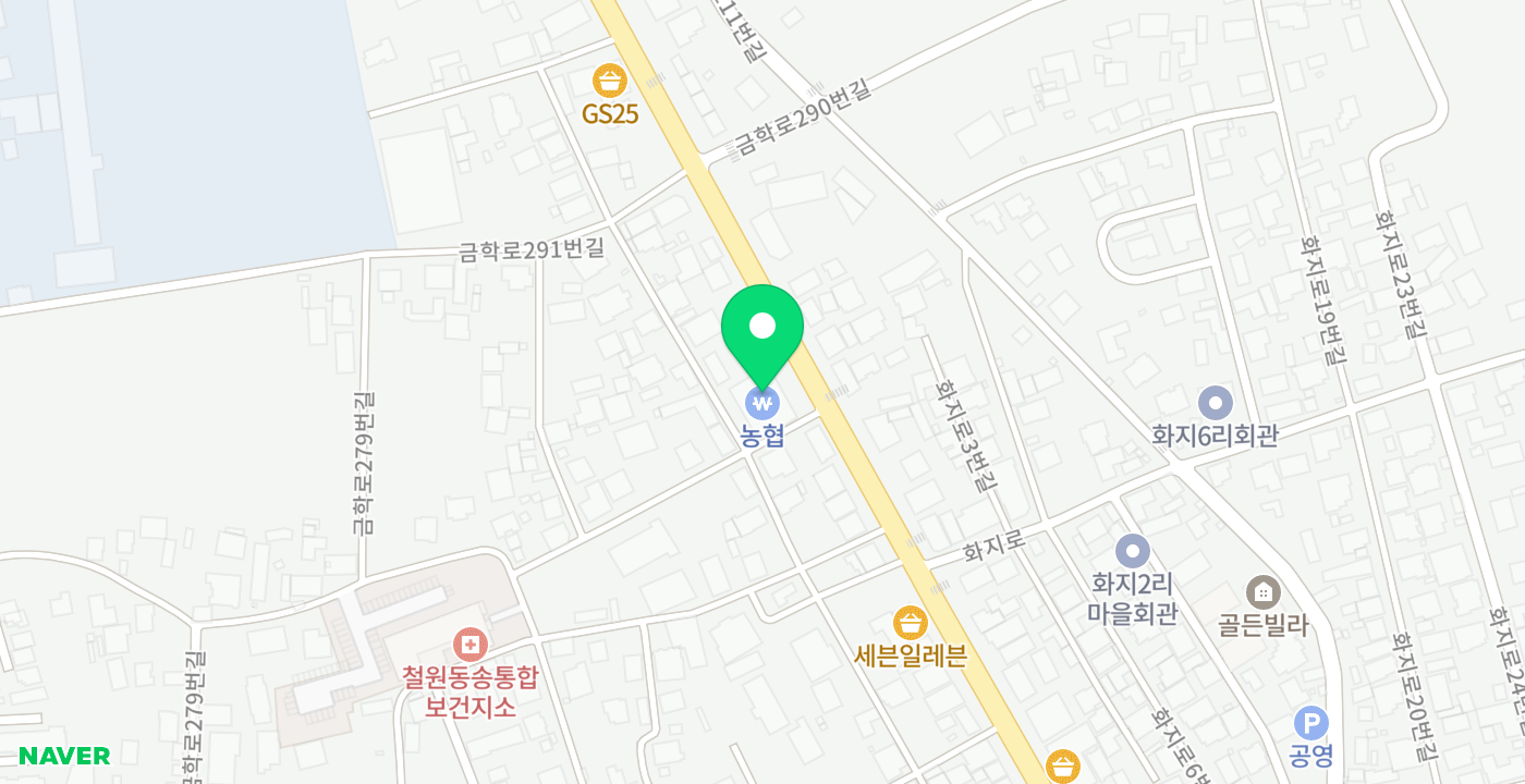 철원농협 위치 지도