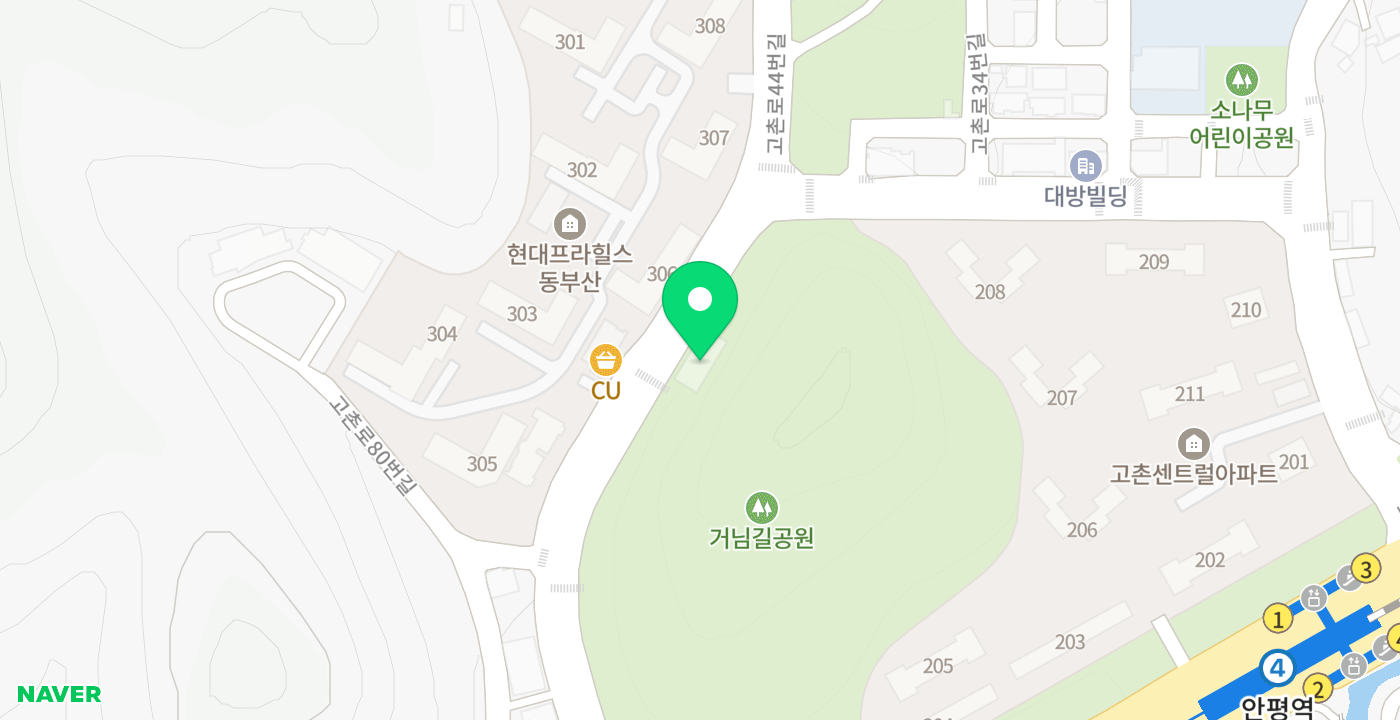 철마면(고촌어울림도서관) 위치 지도
