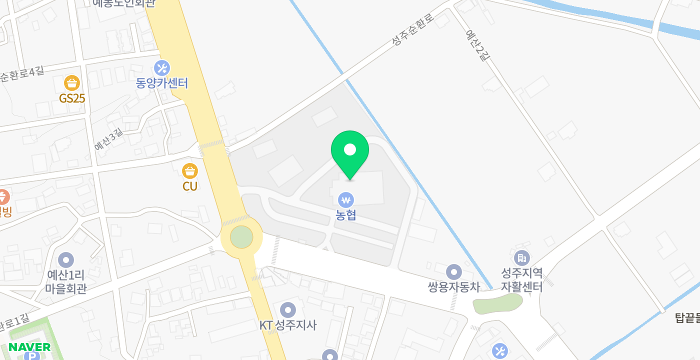 성주농협 위치 지도