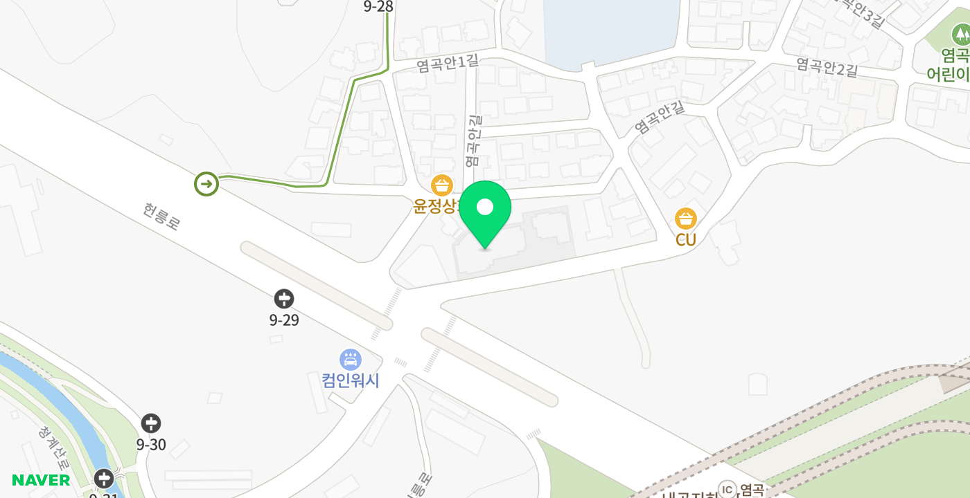 내곡느티나무쉼터 위치 지도