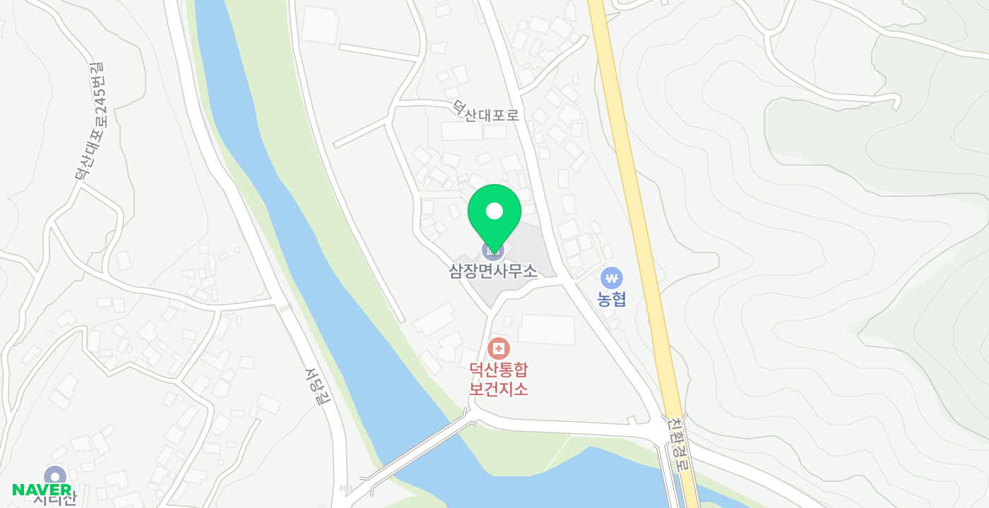 삼장면 위치 지도