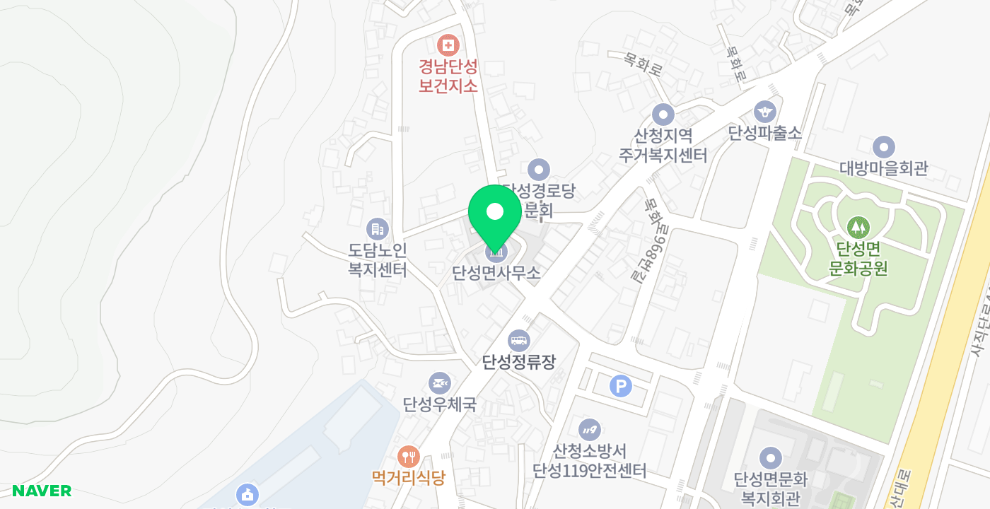 단성면 위치 지도