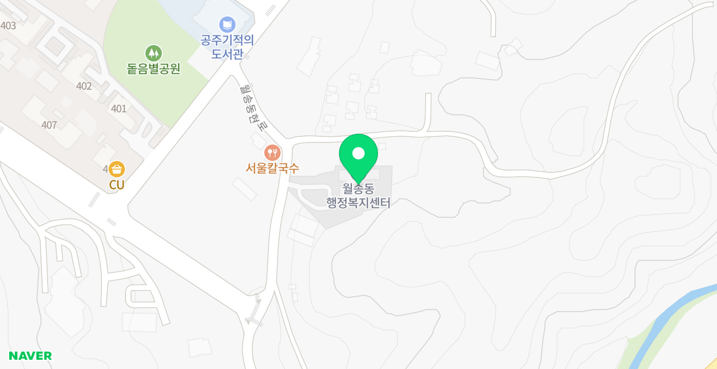 월송동 무인 KIOSK 위치 지도