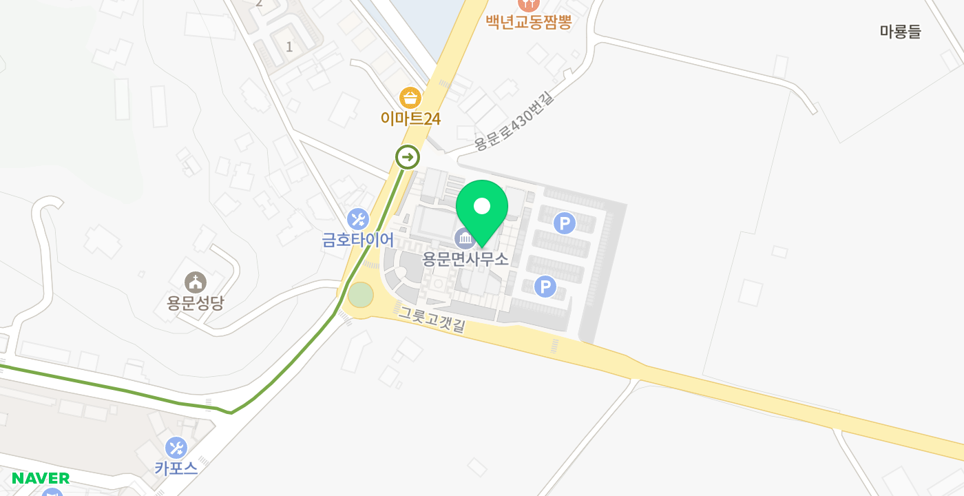 용문면1 위치 지도
