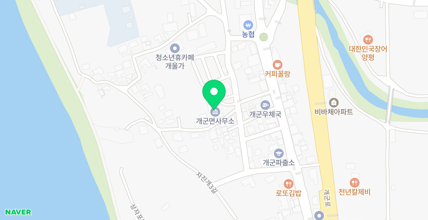 개군면 위치 지도