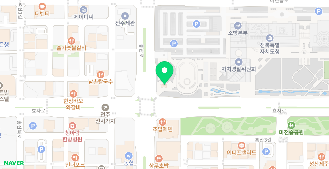 전북특별자치도청 위치 지도