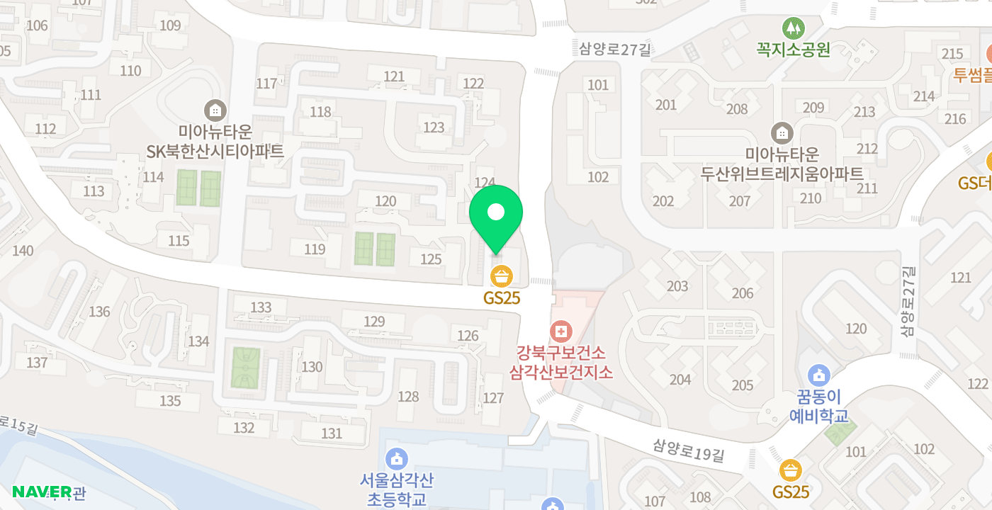 강북SK아파트 위치 지도