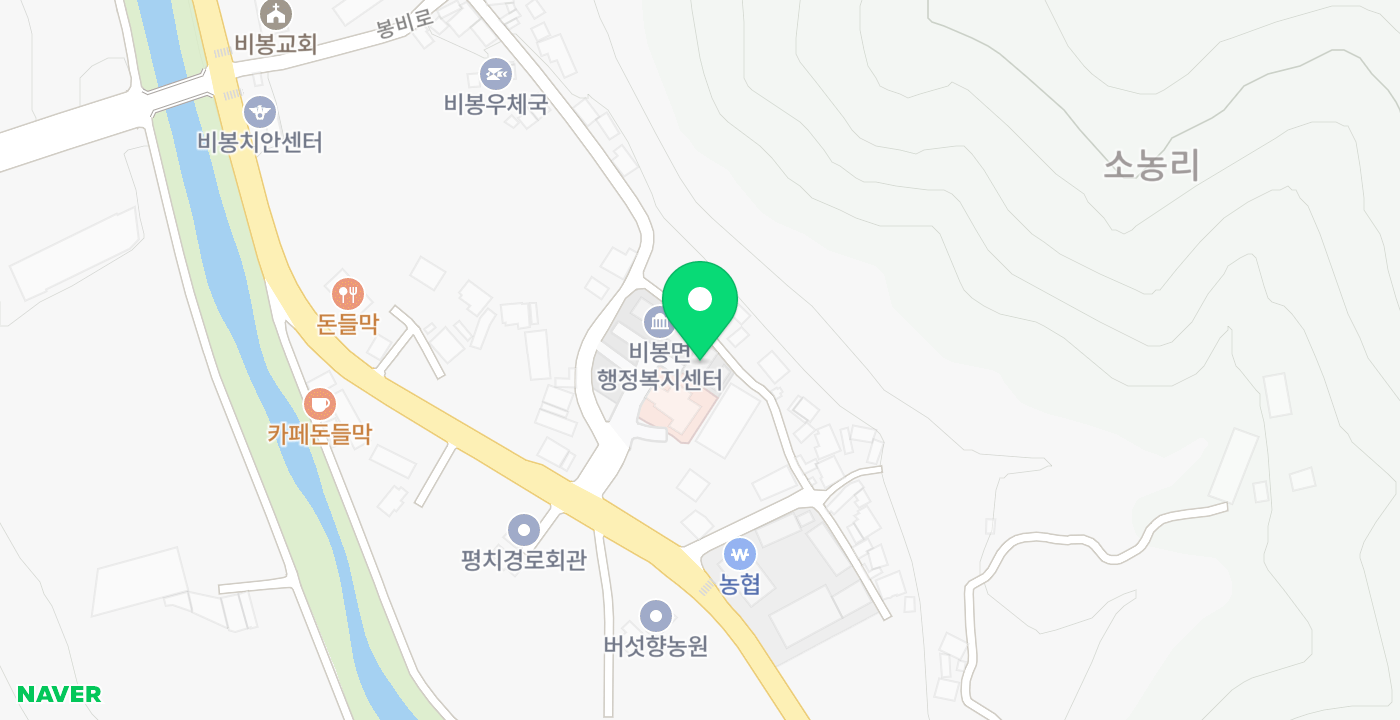 비봉면 행정복지센터 위치 지도