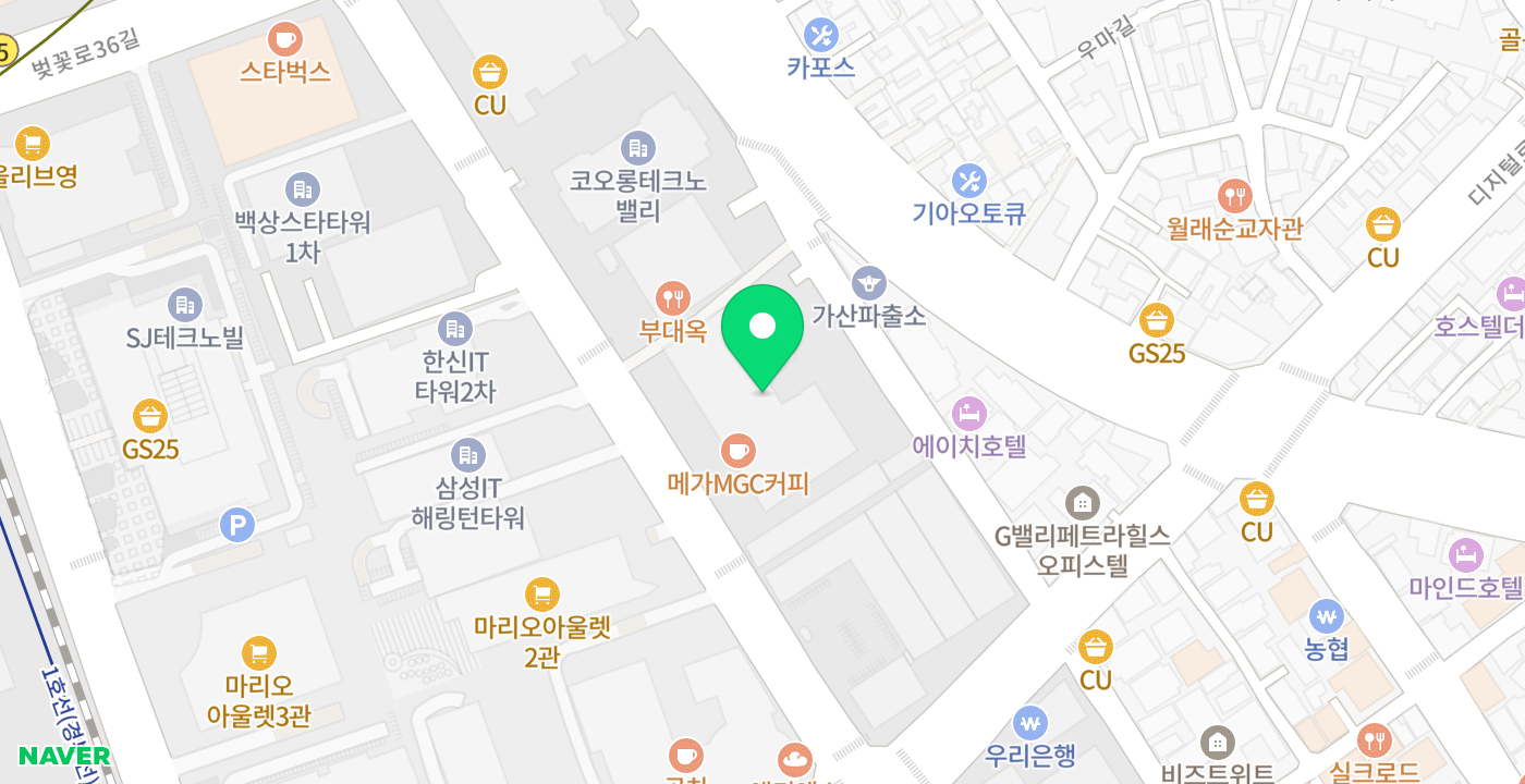 기업지원센터2 위치 지도