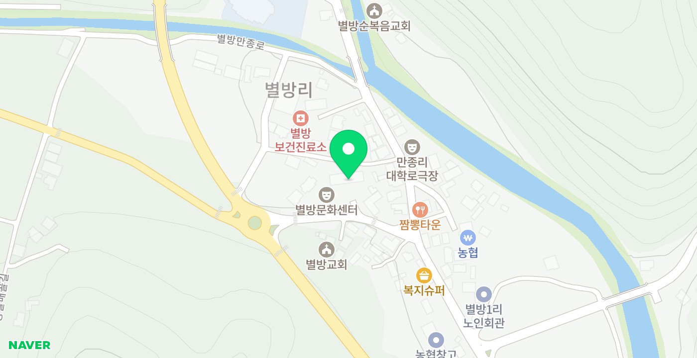 영춘면 별방민원출장소 위치 지도
