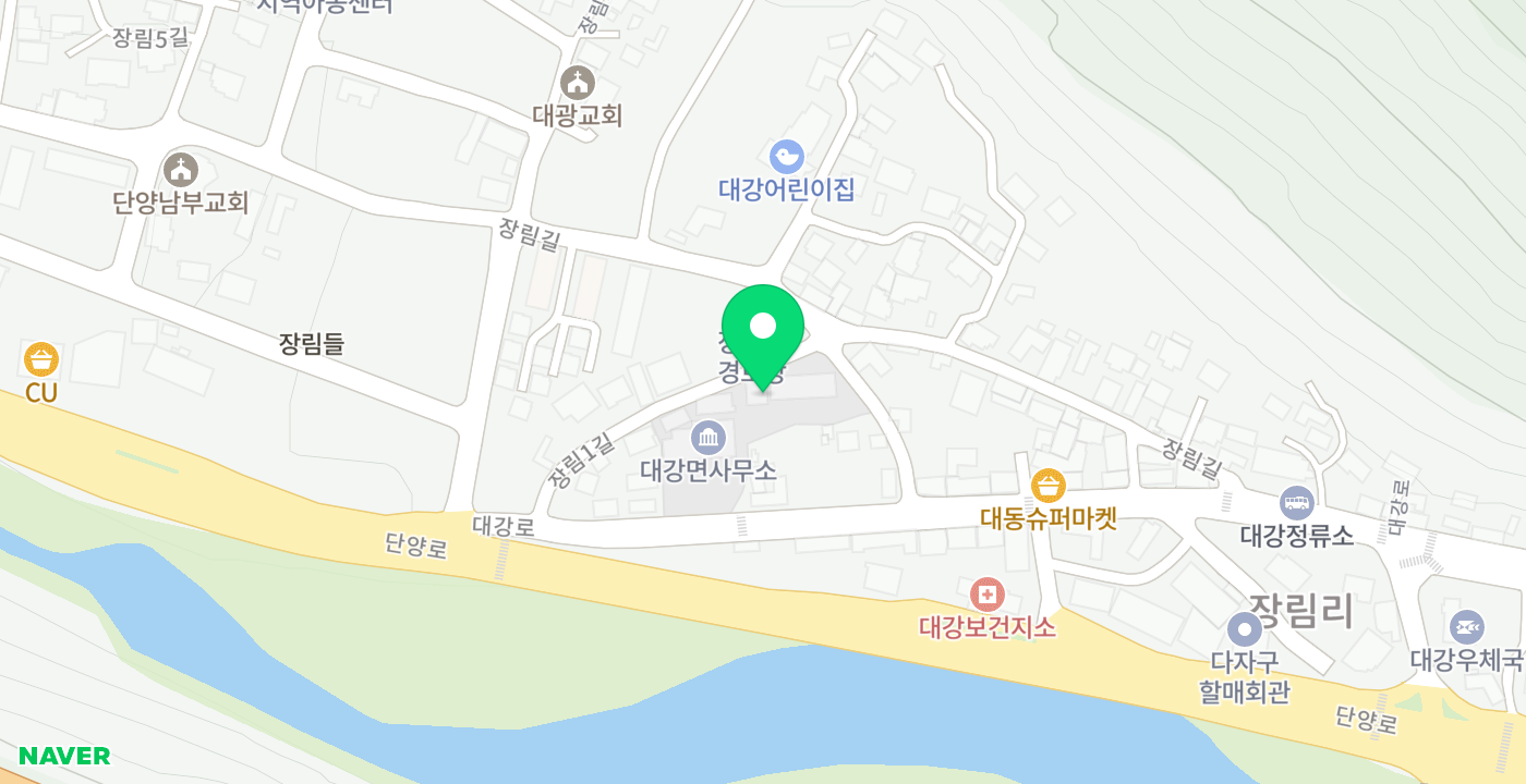 대강면사무소 위치 지도