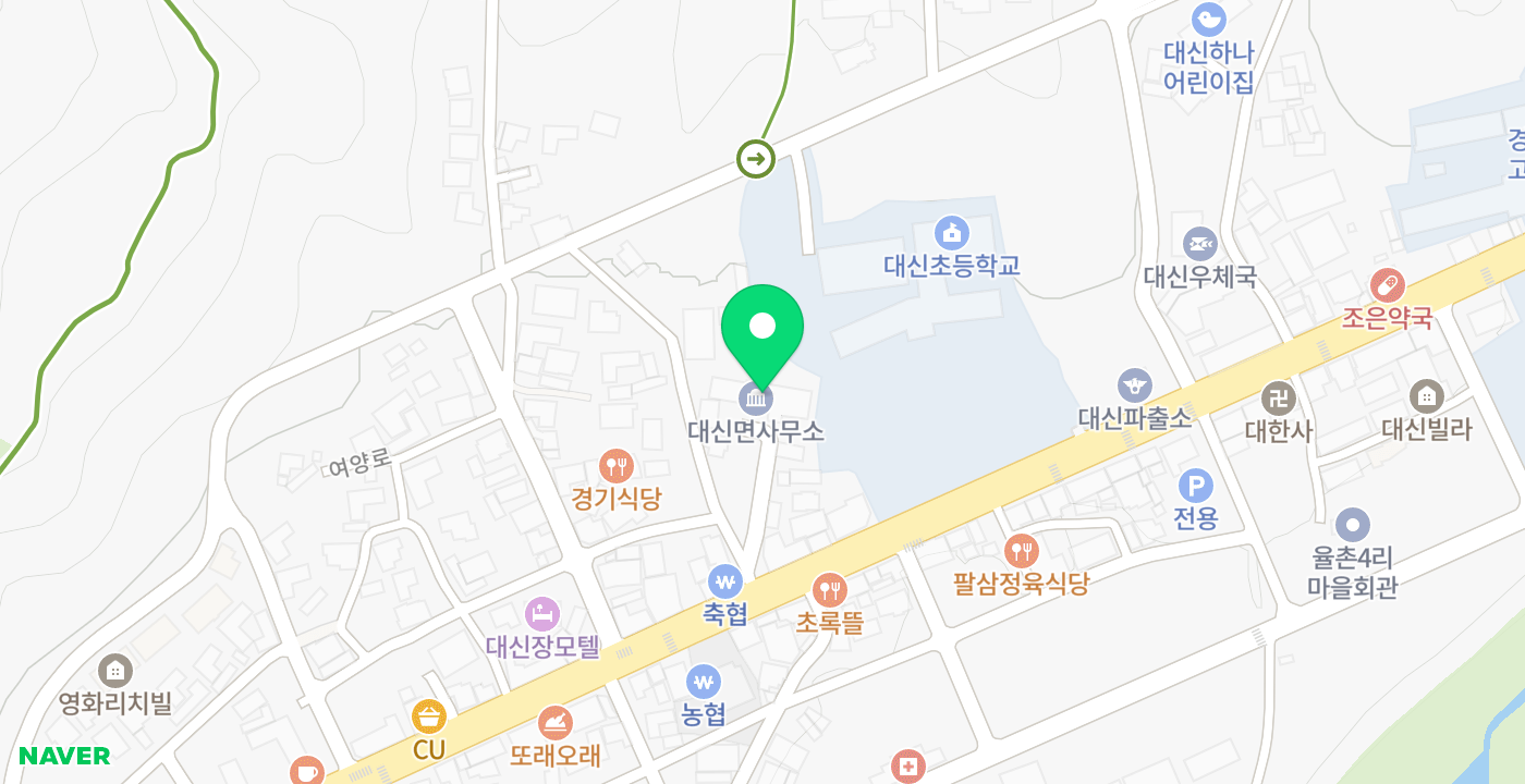 대신면 위치 지도