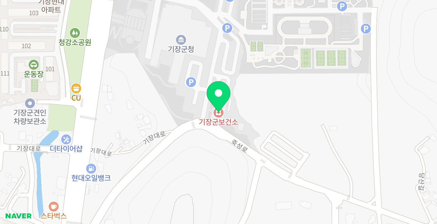 기장군청 위치 지도