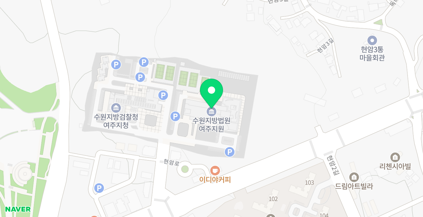여주지원 위치 지도