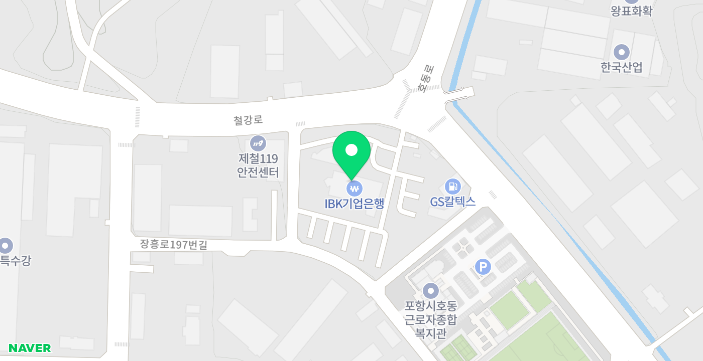 포항철강산업 위치 지도