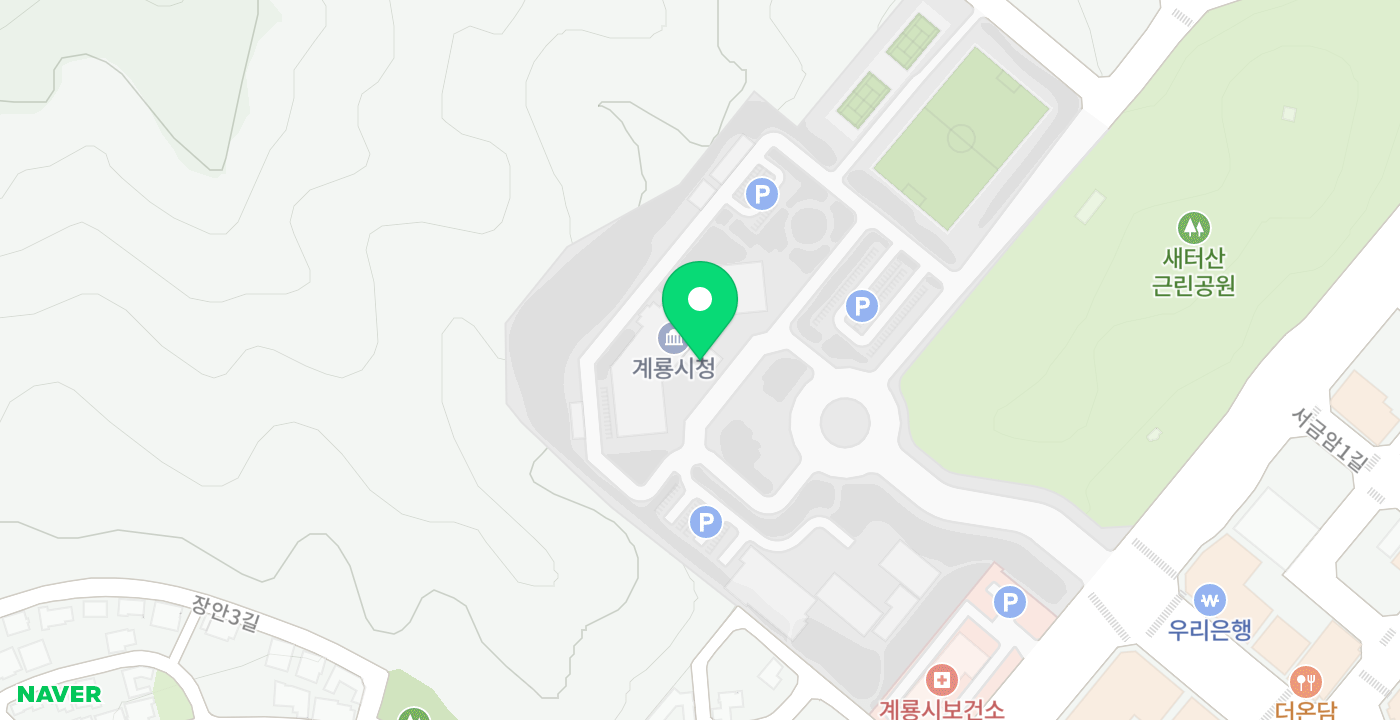 계룡시청 위치 지도