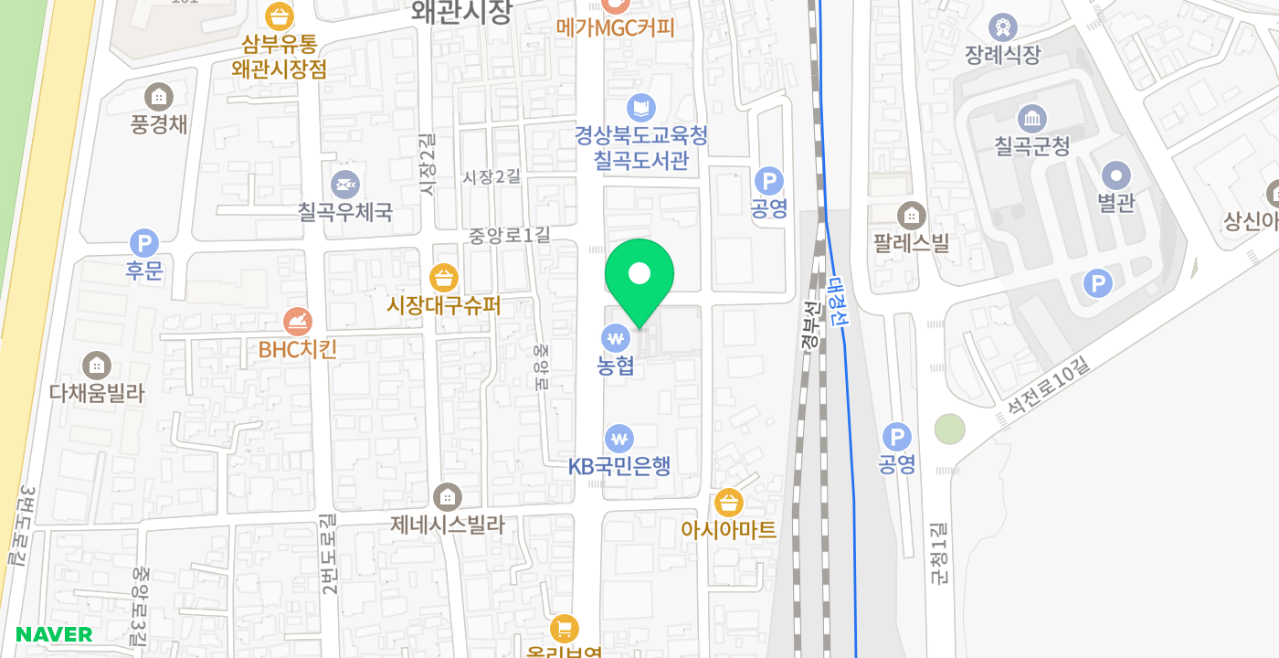 왜관농협 위치 지도