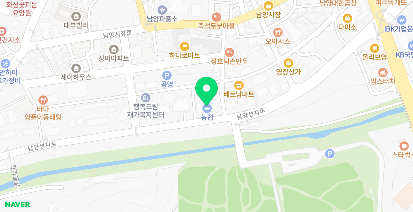 남양농협 위치 지도
