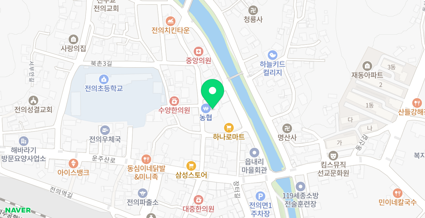 전의농협 위치 지도