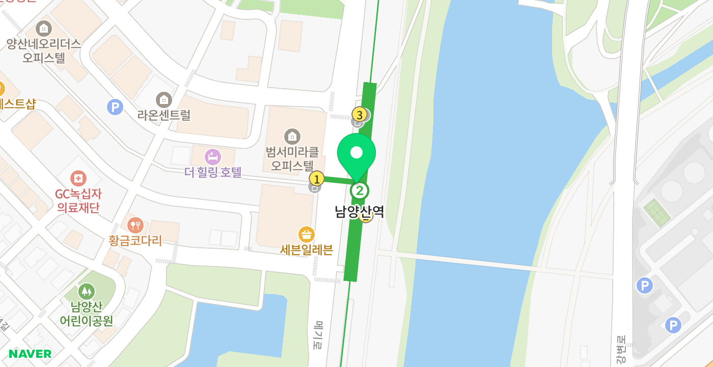 남양산역 위치 지도