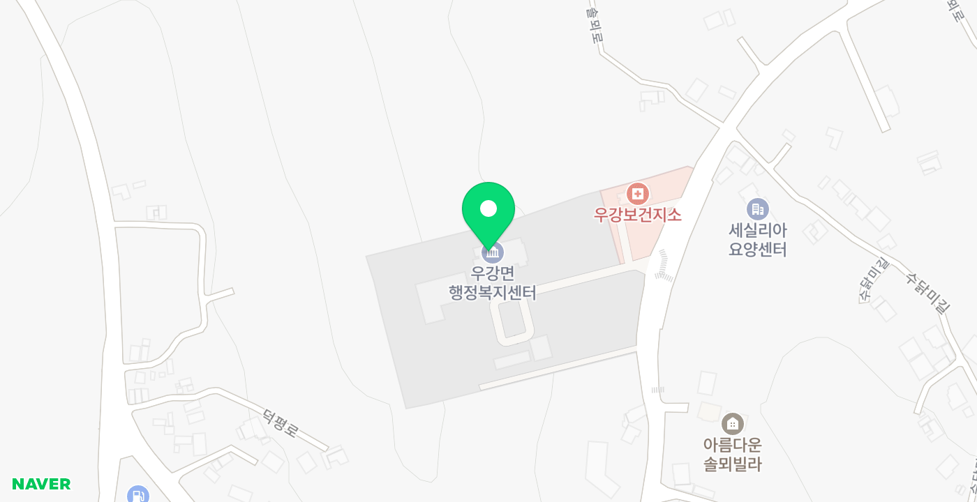 우강무인민원발급기 위치 지도