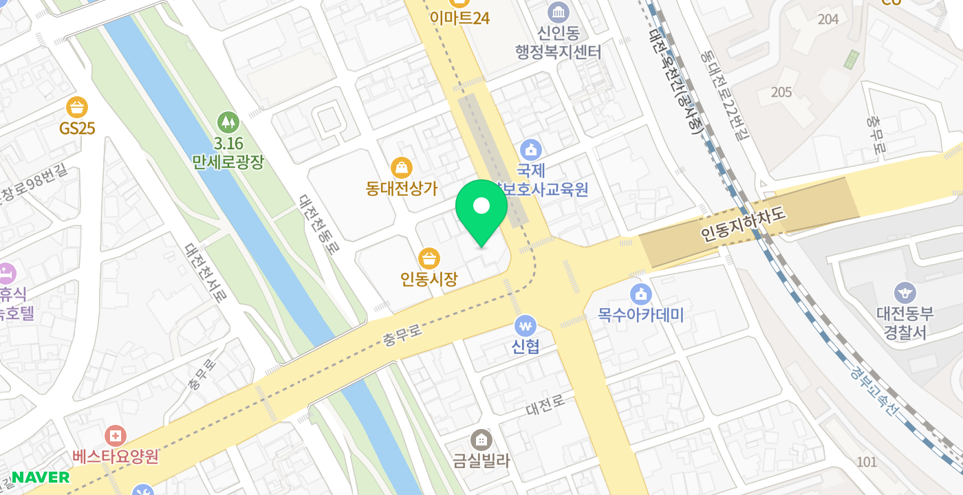 하나은행 인동지점 위치 지도