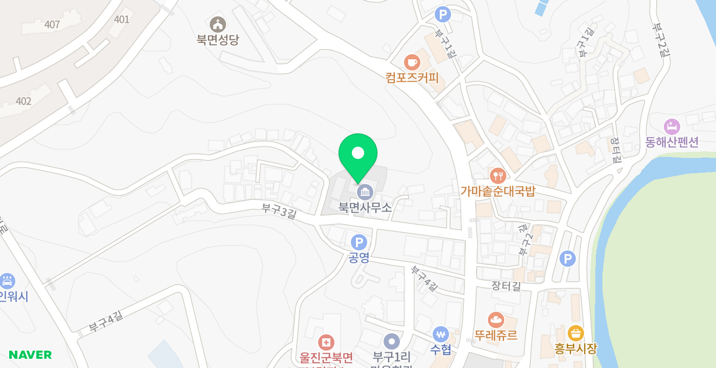 북면사무소 위치 지도